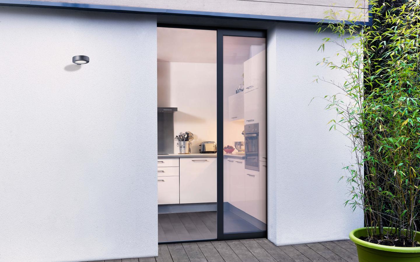 Baie à galandage Aluminium double vitrage