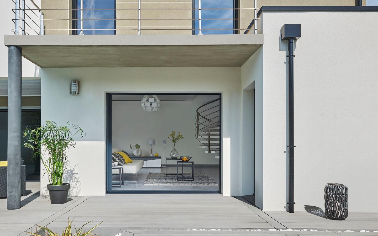 Baie à galandage Aluminium double vitrage