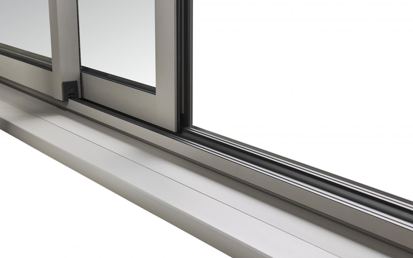 Baie à galandage Aluminium double vitrage