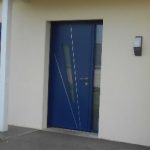 porte entrée K-LINE coloris bleu boulogne sur mer