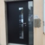 Porte entrée aluminium noir Le Portel / Boulogne sur Mer