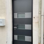 porte d'entrée K-LINE grise expert rénovateur Le Touquet Condette Hardelot Wimereux Boulogne Sur Mer